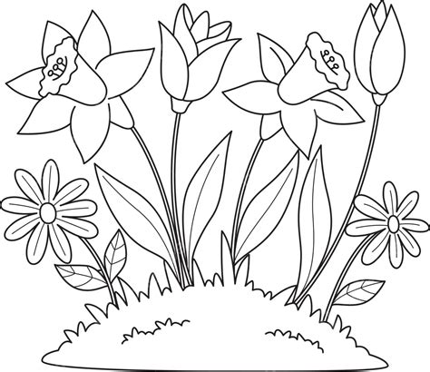 Toradh íomhá ar Line of Spring Flow'rs