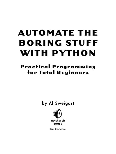 Image result for Automatic Boring Stuff with Python