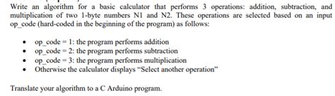 Image result for Give Algorithm for Simple Calculator