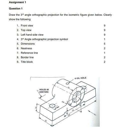 Image result for Orthogonal 3rd Angle Projection