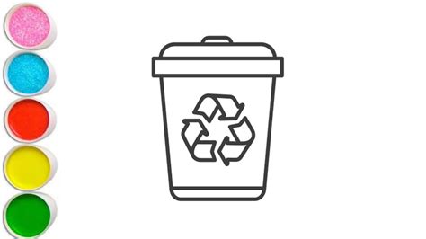 Toradh íomhá ar How to Draw a Dustbin