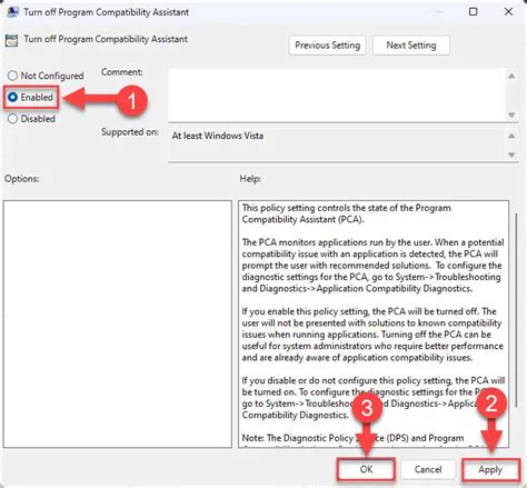 Program Compatibility Assistant に対する画像結果
