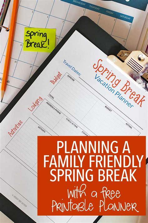 Image result for Spring Break Planner