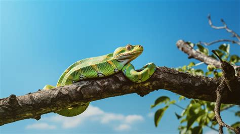 Image result for Green Tree Python White Background