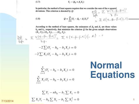 Toradh íomhá ar Normal Equation Set