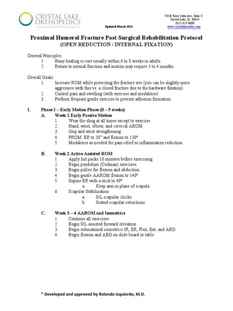 Image result for Proximal Humerus Fracture Protocol