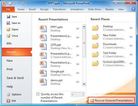Image result for PowerPoint Recover Unsaved File