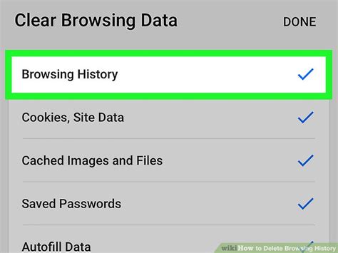Toradh íomhá ar Best Method to Delete Browsing History
