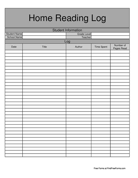 Image result for Homework Log Template