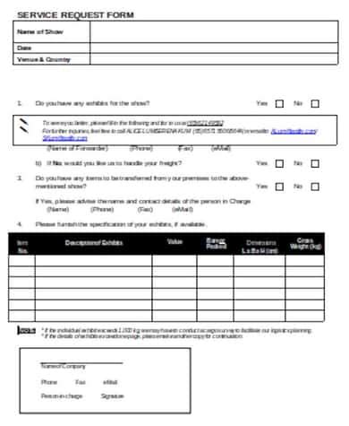 Afbeeldingsresultaten voor Service Request Form Template