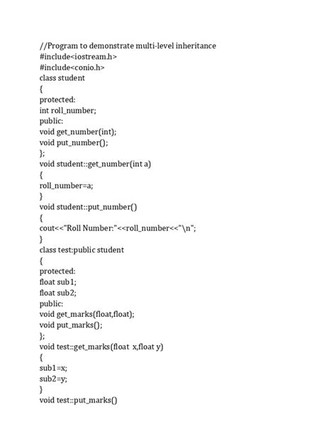 Image result for Multi-Level Inheritance