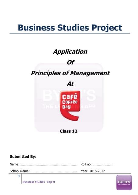 Image result for Business Studies Project Principles of Management