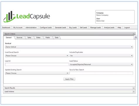 Toradh íomhá ar Lead Tracking System
