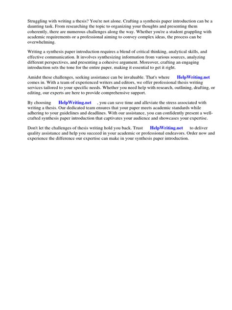 Image result for Synthesis Essay Introduction Examples