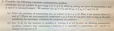 Image result for Consumer Maximization Problem Algebra Lipsey
