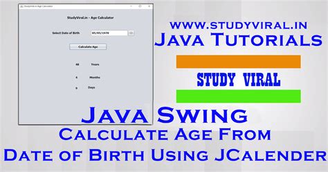 Image result for Calculating Birthday Age Using Leap Year Java Code