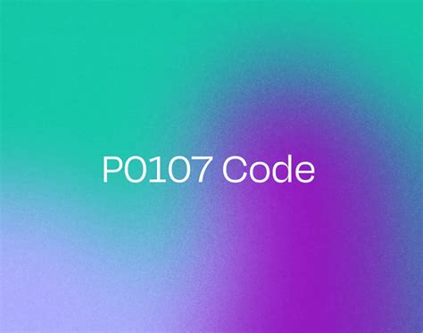 Toradh íomhá ar P0107 Code