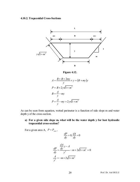 Image result for Flow through Trapezoidal Channel
