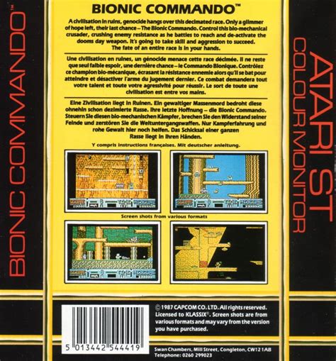 Image result for Bionic Commando Atari ST