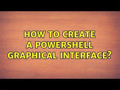 Image result for PowerShell Graphical Interface