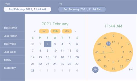 React Date Time Range Picker Example に対する画像結果