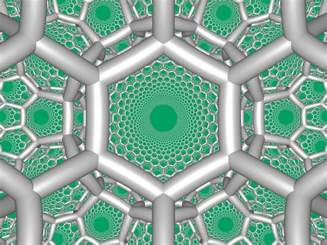 Hexagonal Tiling of Hyperbolic Geometry に対する画像結果