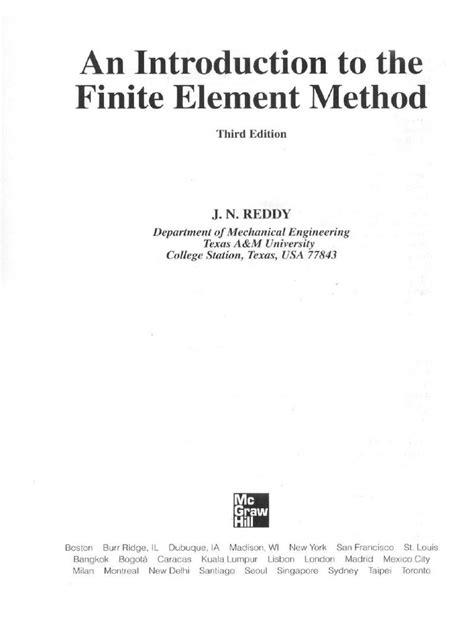Introduction to the Finite Element Method PDF に対する画像結果