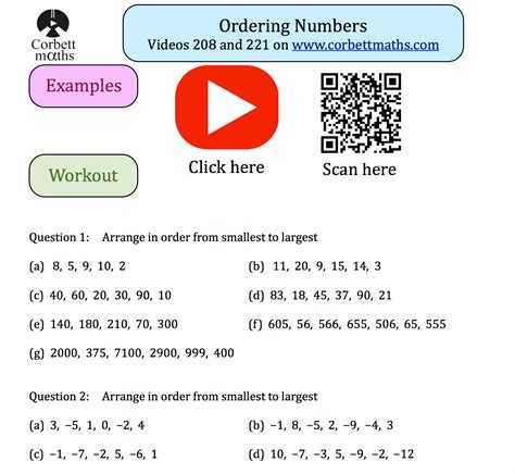 Image result for Ordering Negative Numbers Worksheet