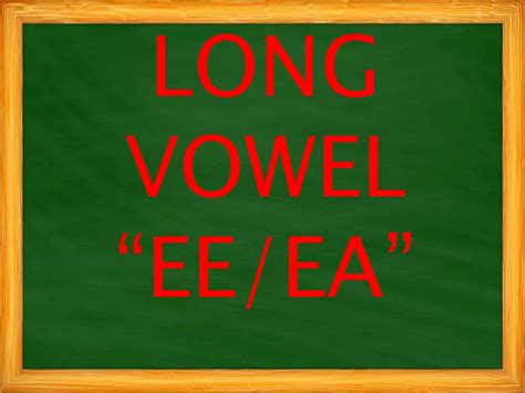Image result for Long Vowel Ee