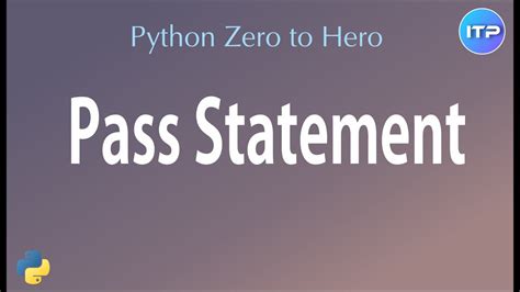 Image result for Pass Statement in Python