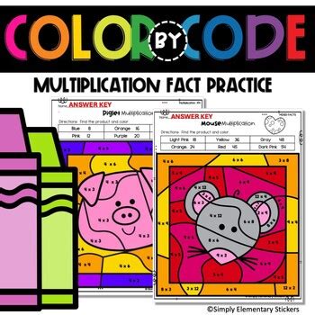 Image result for Color by Code Multiplication Worksheet