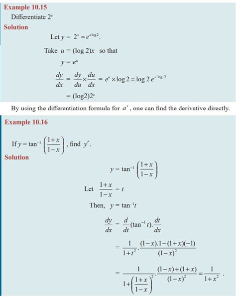 Image result for Chain Rule Differentiation Examples with E