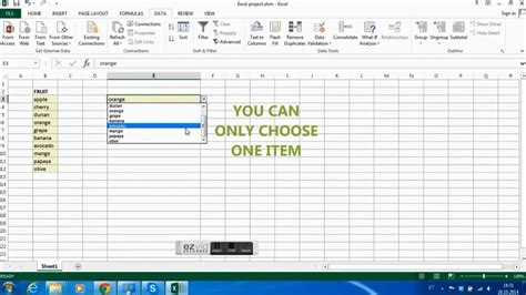 Image result for Excel Drop Down Options