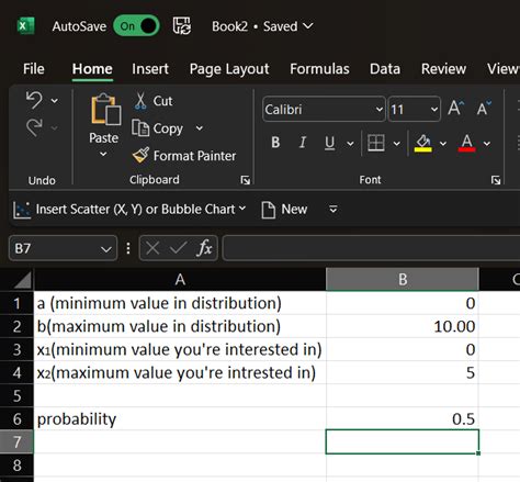 Image result for Uniform Distribution Formula Excel