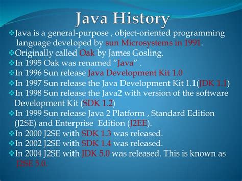 Image result for History of Java Programming Language PPT