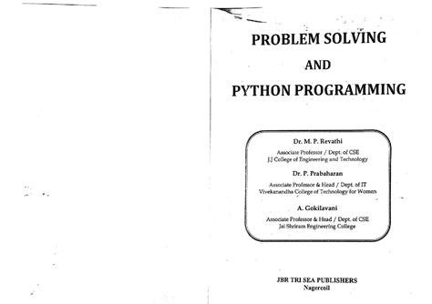 Image result for Problem Solving and Python Programming by Deccan International University
