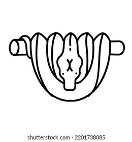 Toradh íomhá ar Python Snake Icon Outline