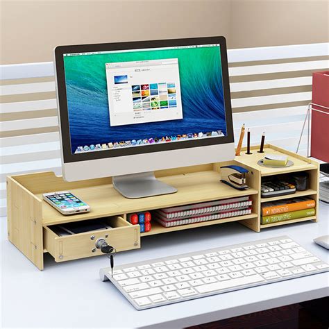 Image result for Computer Monitor Shelf for Desk