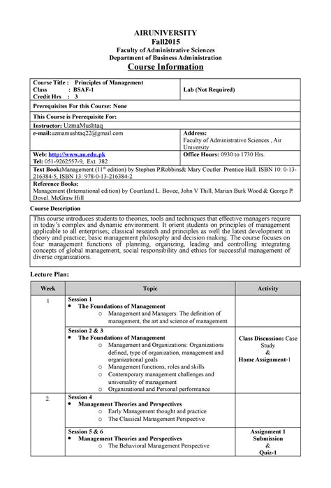 Principles and Practice of Management Course Outline に対する画像結果