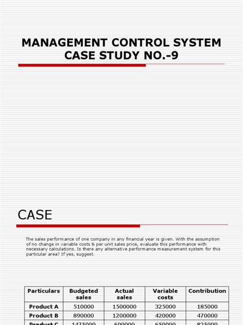Management Control System Case Study PDF に対する画像結果