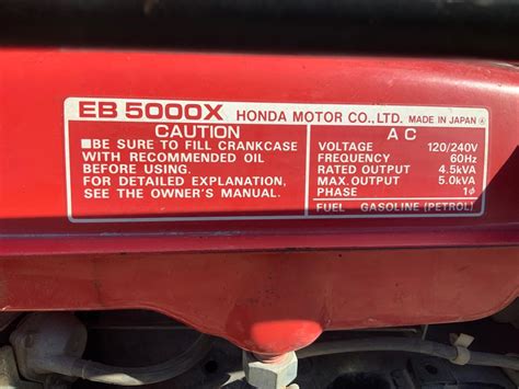 Image result for Honda EB5000X Generator