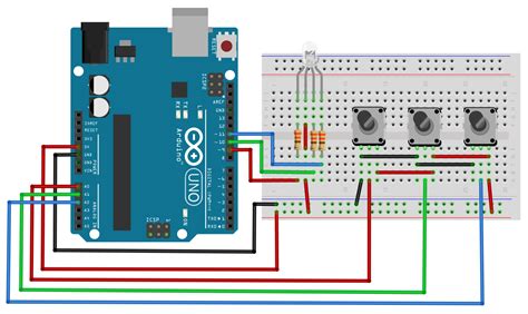 Image result for RGB with LED Arduino Schematic