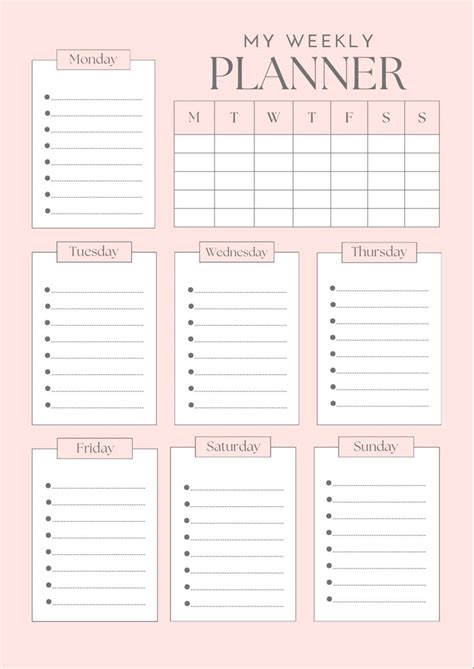 Afbeeldingsresultaten voor Colour Homework Planner Printable
