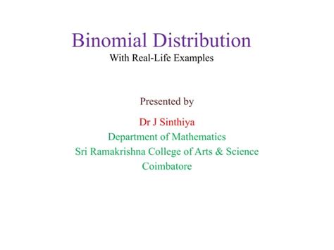 Image result for Binomial Distribution Practical Examples and Solutions