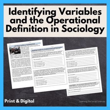 Image result for Operational Definitions Example in Sociological