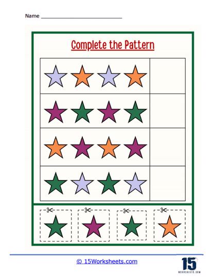 Complete Pattern Free Worksheets に対する画像結果