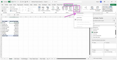 Image result for Add Calculated Field to Pivot Table