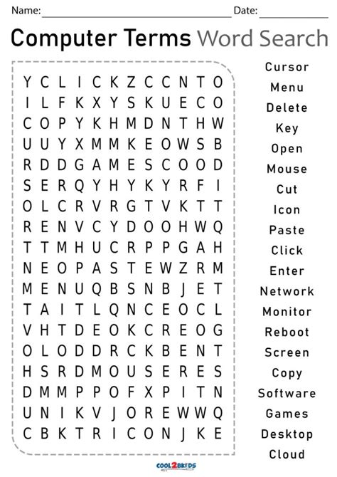 Computer Terms Word Search に対する画像結果
