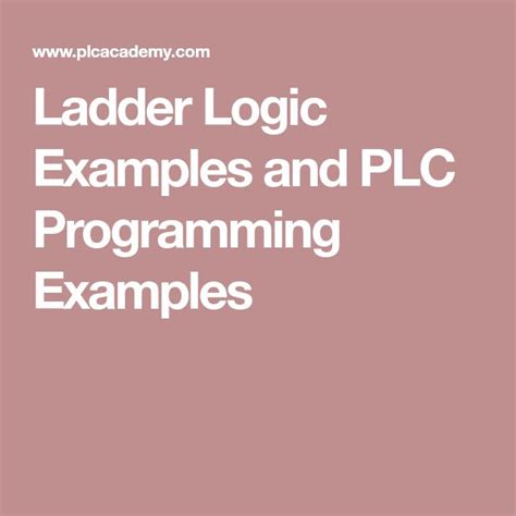 Image result for plc Ladder Logic Examples