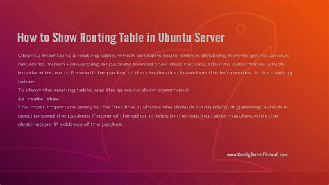 Routing Table of Linux Server に対する画像結果